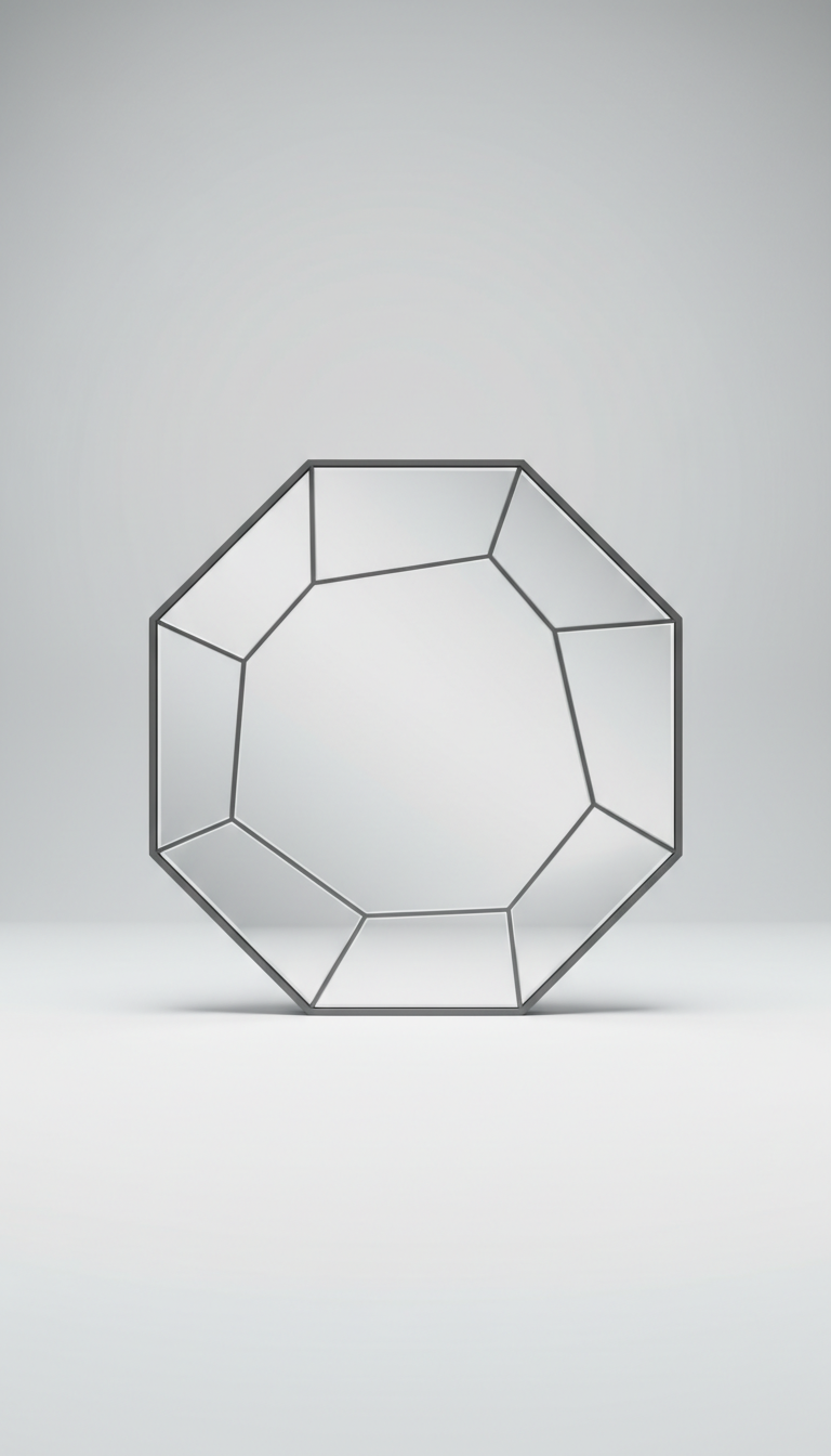 Facet Hexagon Mirror