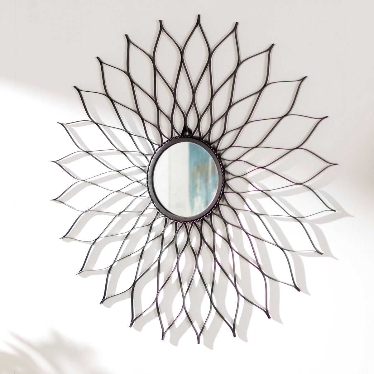Chancey Metal Sunburst Wall Mirror