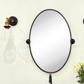 Luecinda Shatterproof Oval Metal Framed Wall Mirror
